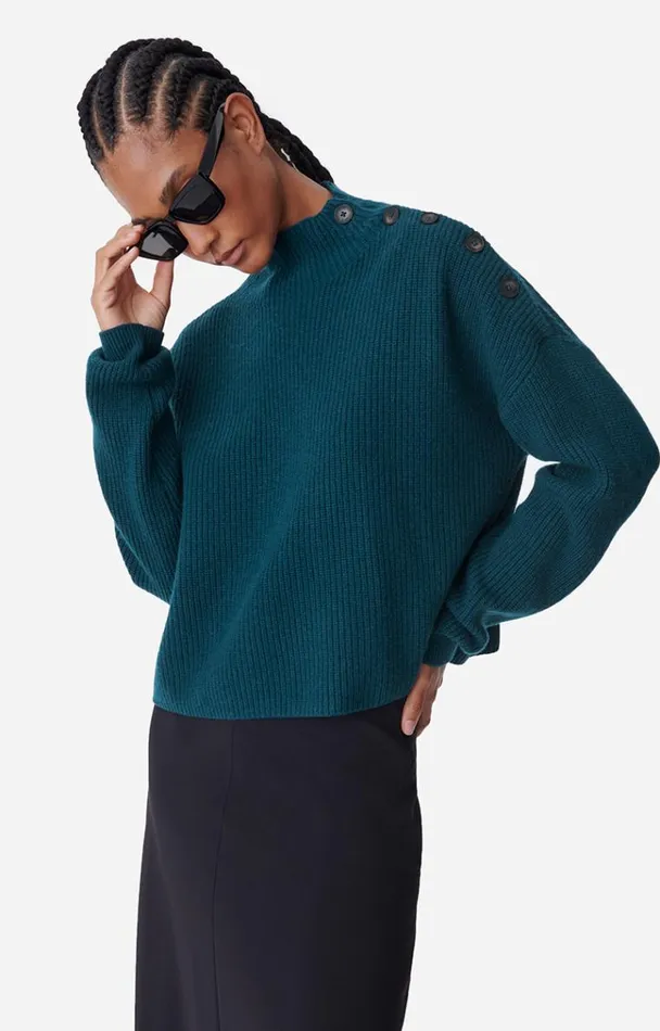 Vanessa Bruno Knitwear Women Benson Jumper Bleu Canard