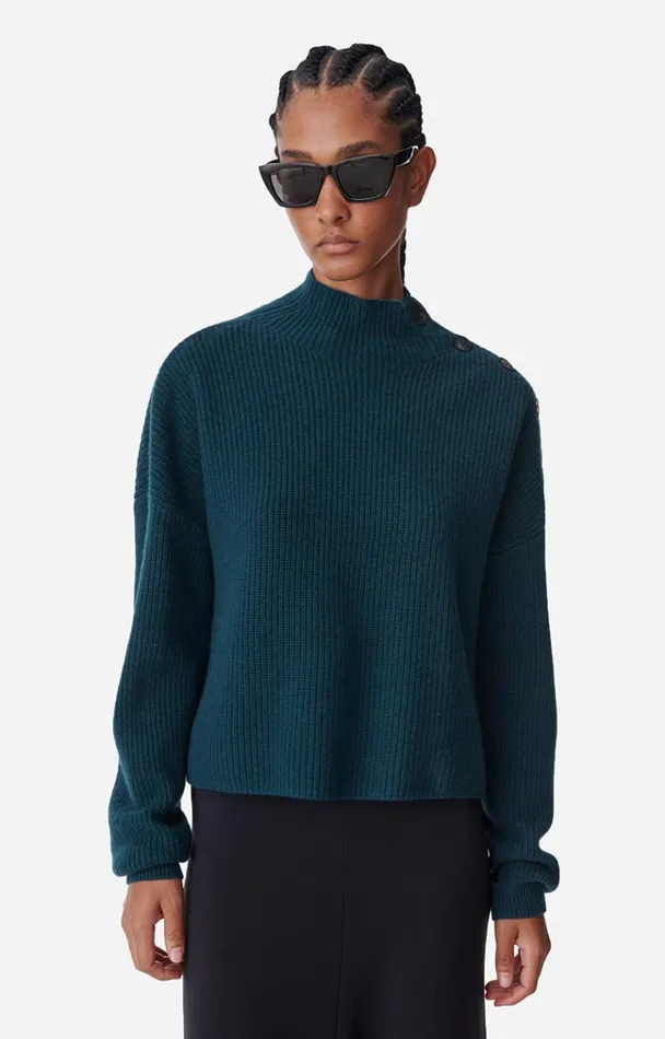 Vanessa Bruno Knitwear Women Benson Jumper Bleu Canard Vanessa Bruno Knitwear Women Benson Jumper Bleu Canard