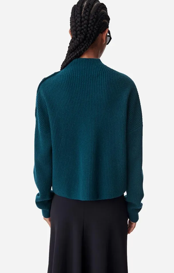 Vanessa Bruno Knitwear Women Benson Jumper Bleu Canard Vanessa Bruno Knitwear Women Benson Jumper Bleu Canard