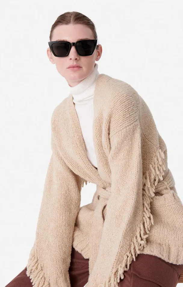 Vanessa Bruno Knitwear Women Blondine Cardigan Beige