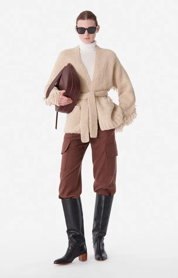 Vanessa Bruno Knitwear Women Blondine Cardigan Beige Vanessa Bruno Knitwear Women Blondine Cardigan Beige