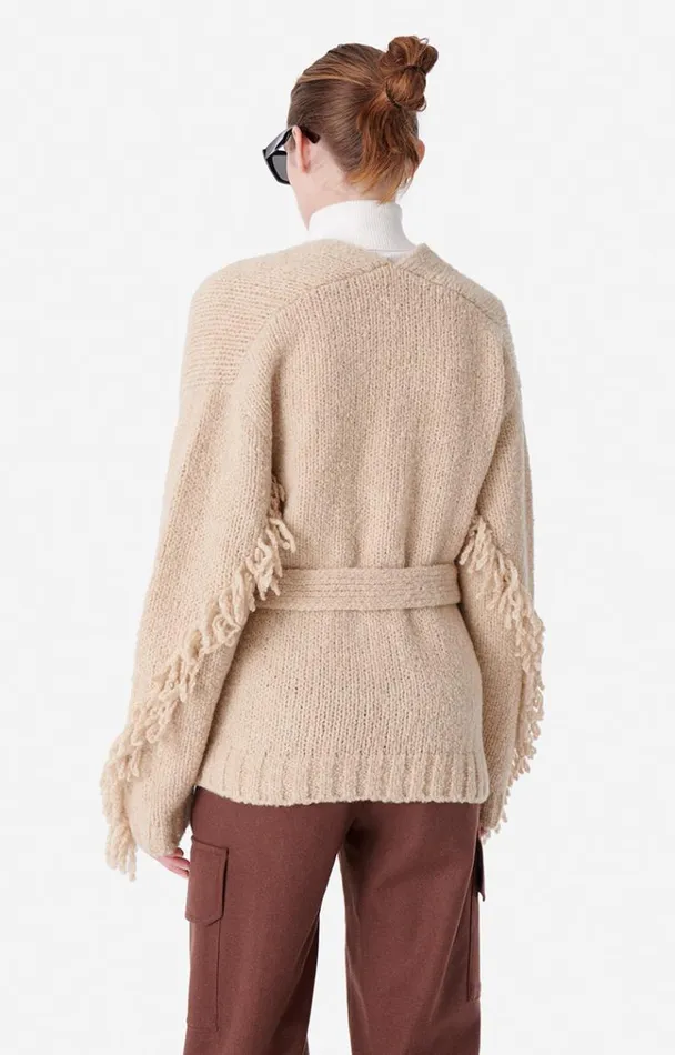 Vanessa Bruno Knitwear Women Blondine Cardigan Beige Vanessa Bruno Knitwear Women Blondine Cardigan Beige