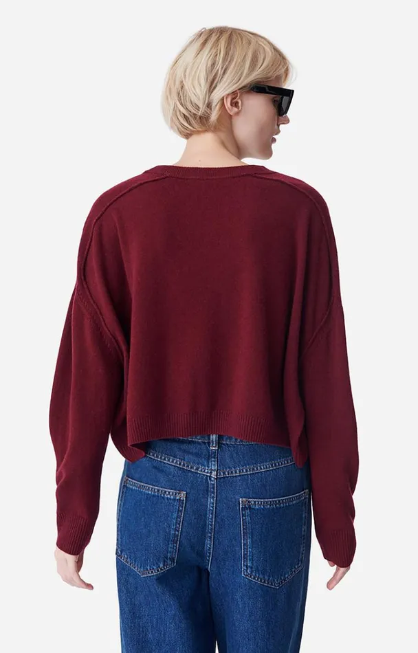 Vanessa Bruno Knitwear Women Valrie Jumper Bordeaux Vanessa Bruno Knitwear Women Valrie Jumper Bordeaux
