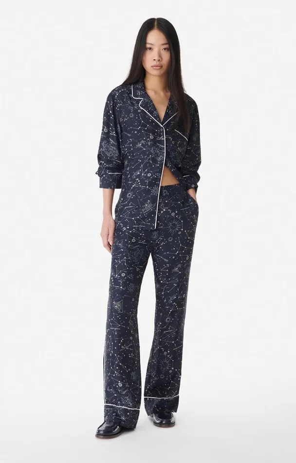 Vanessa Bruno Pants Women Hidir Trousers Bleu Marine