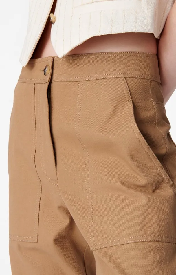 Vanessa Bruno Pants Women Magnus Trousers Beige Vanessa Bruno Pants Women Magnus Trousers Beige