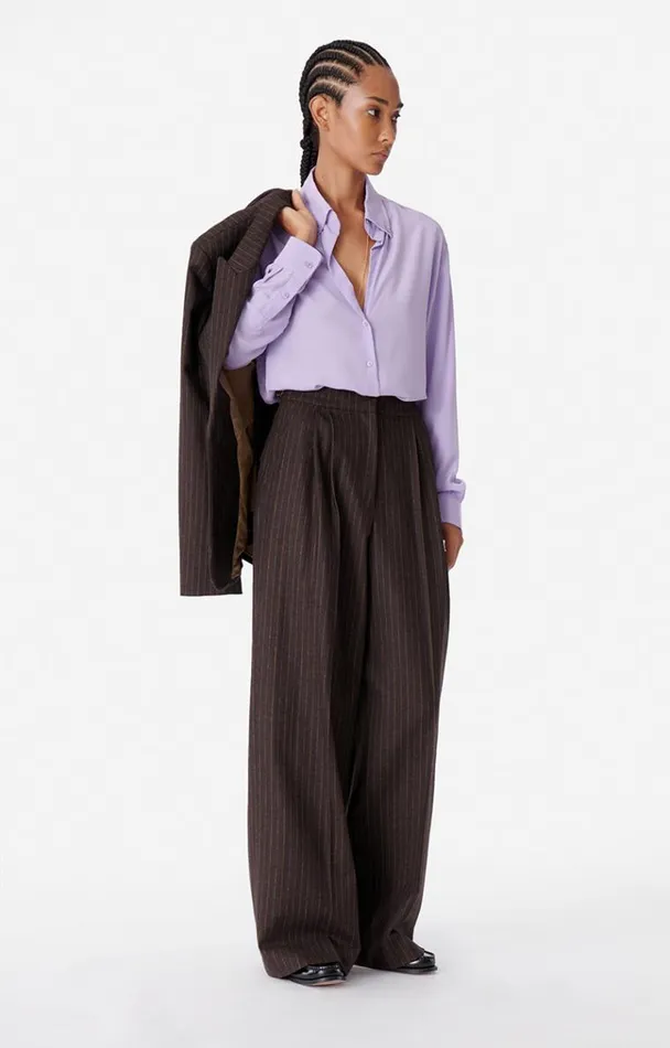 Vanessa Bruno Pants Women Ticiano Trousers Cacao