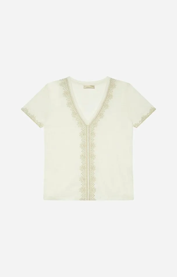 Vanessa Bruno Shirts and Tops Women Amaya Top Ecru Vanessa Bruno Shirts and Tops Women Amaya Top Ecru