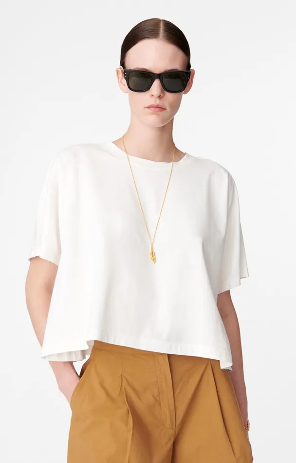 Vanessa Bruno Shirts and Tops Women Azza TShirt Ecru