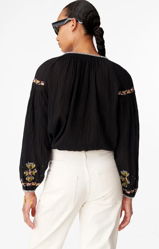 Vanessa Bruno Shirts and Tops Women Bambi Blouse Noir Vanessa Bruno Shirts and Tops Women Bambi Blouse Noir