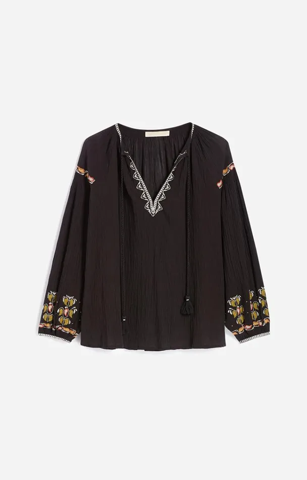 Vanessa Bruno Shirts and Tops Women Bambi Blouse Noir Vanessa Bruno Shirts and Tops Women Bambi Blouse Noir