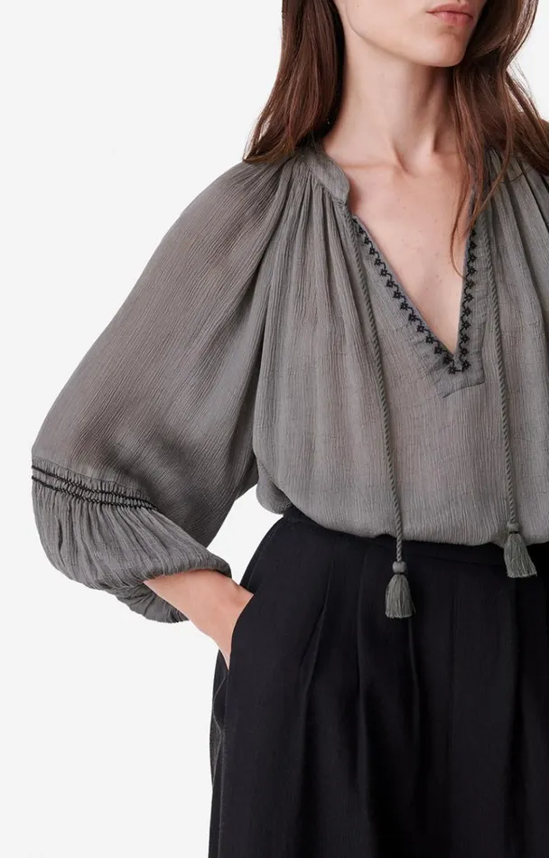 Vanessa Bruno Shirts and Tops Women Bamory Blouse Cendre Vanessa Bruno Shirts and Tops Women Bamory Blouse Cendre