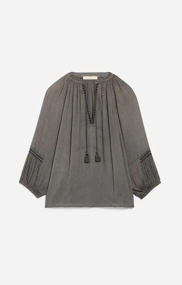 Vanessa Bruno Shirts and Tops Women Bamory Blouse Cendre Vanessa Bruno Shirts and Tops Women Bamory Blouse Cendre