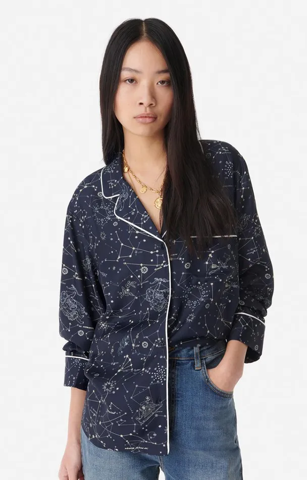 Vanessa Bruno Shirts and Tops Women Belel Shirt Bleu Marine
