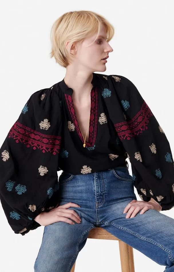 Vanessa Bruno Shirts and Tops Women Bell Blouse Noir