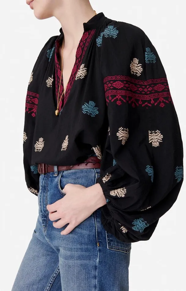 Vanessa Bruno Shirts and Tops Women Bell Blouse Noir