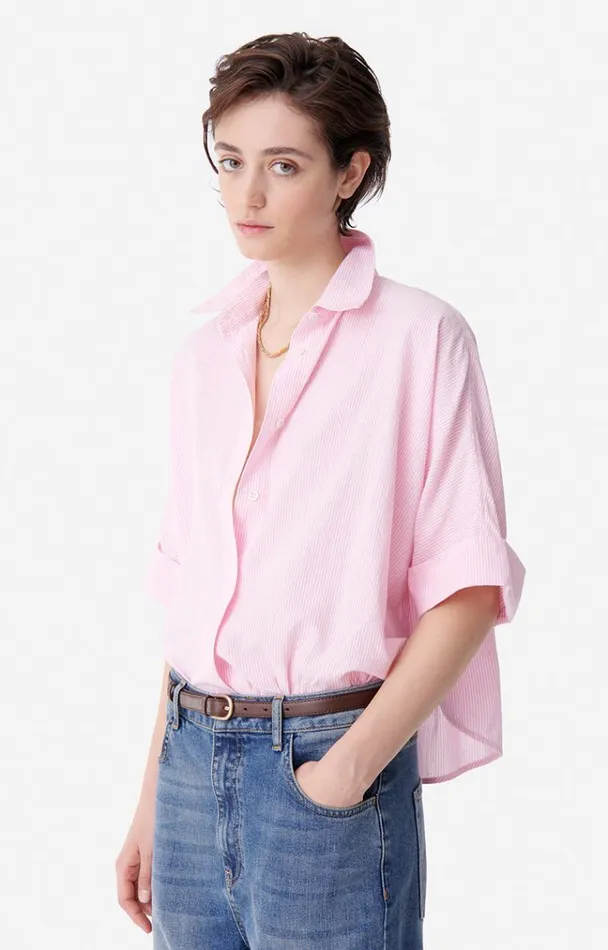 Vanessa Bruno Shirts and Tops Women Bobby Shirt Rose Blanc