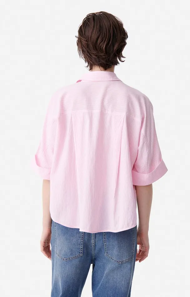 Vanessa Bruno Shirts and Tops Women Bobby Shirt Rose Blanc Vanessa Bruno Shirts and Tops Women Bobby Shirt Rose Blanc