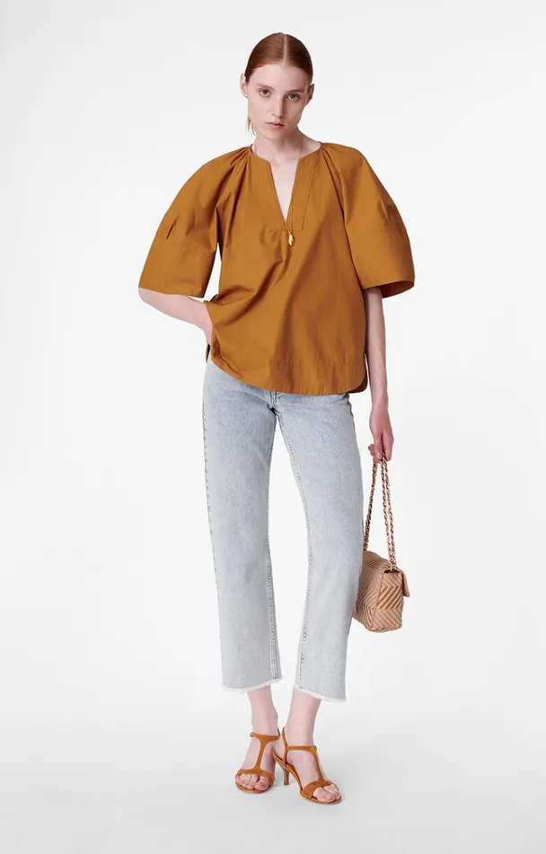 Vanessa Bruno Shirts and Tops Women Bonbon Blouse Biscuit Vanessa Bruno Shirts and Tops Women Bonbon Blouse Biscuit