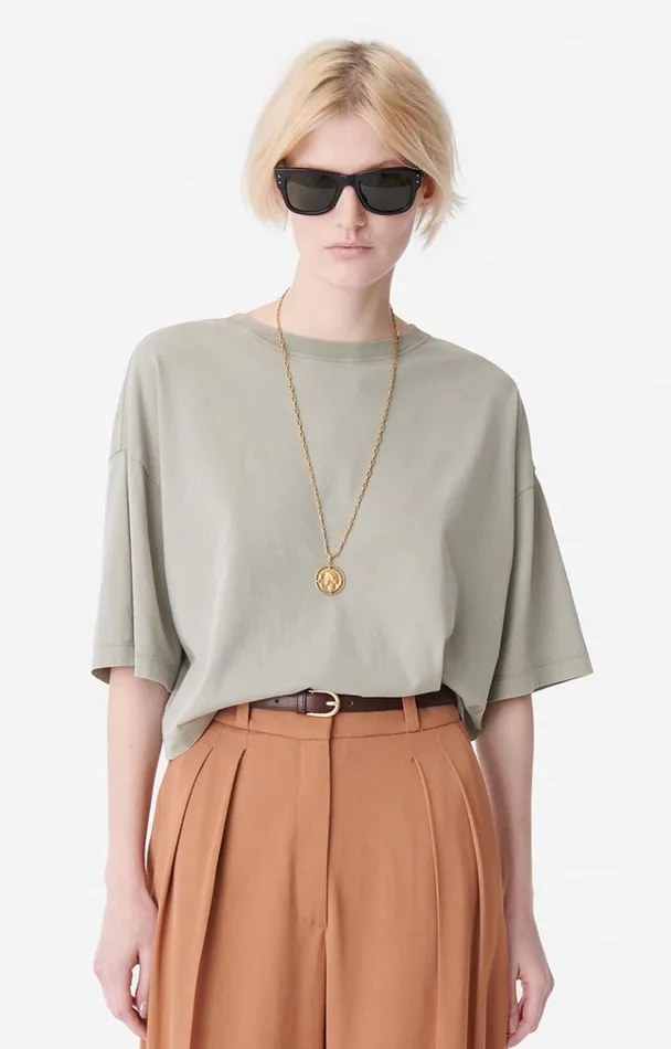 Vanessa Bruno Shirts and Tops Women Camomille TShirt Kaki