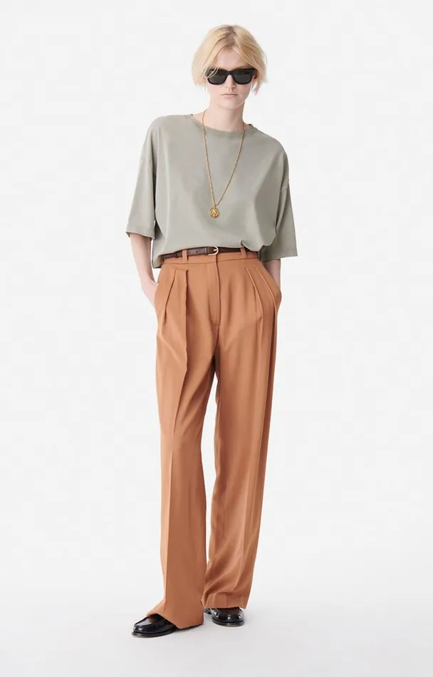 Vanessa Bruno Shirts and Tops Women Camomille TShirt Kaki Vanessa Bruno Shirts and Tops Women Camomille TShirt Kaki