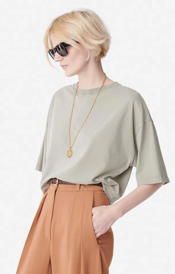 Vanessa Bruno Shirts and Tops Women Camomille TShirt Kaki Vanessa Bruno Shirts and Tops Women Camomille TShirt Kaki