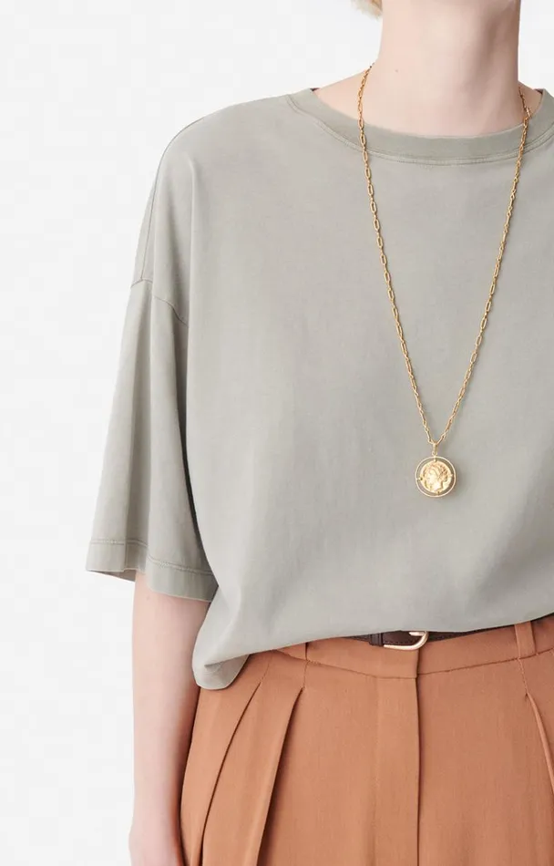 Vanessa Bruno Shirts and Tops Women Camomille TShirt Kaki Vanessa Bruno Shirts and Tops Women Camomille TShirt Kaki