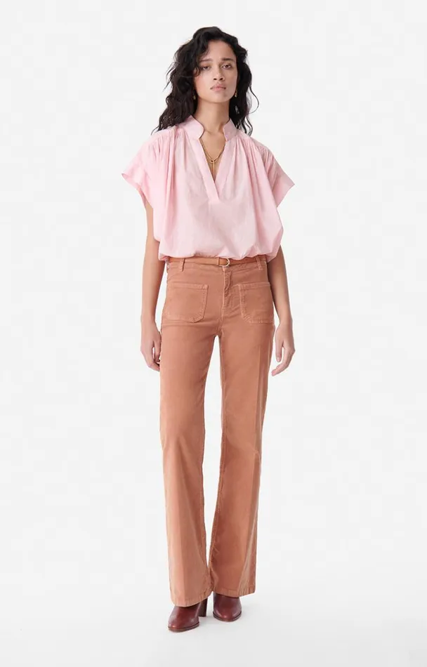 Vanessa Bruno Shirts and Tops Women Cory Blouse Bubble Gum Vanessa Bruno Shirts and Tops Women Cory Blouse Bubble Gum