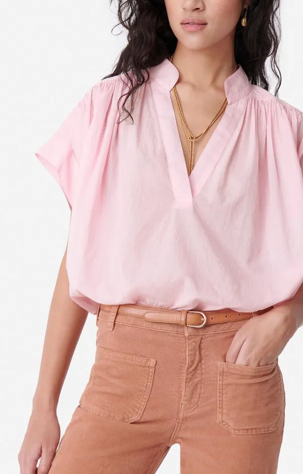 Vanessa Bruno Shirts and Tops Women Cory Blouse Bubble Gum Vanessa Bruno Shirts and Tops Women Cory Blouse Bubble Gum