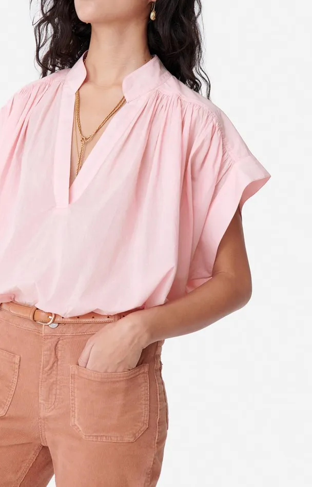 Vanessa Bruno Shirts and Tops Women Cory Blouse Bubble Gum Vanessa Bruno Shirts and Tops Women Cory Blouse Bubble Gum