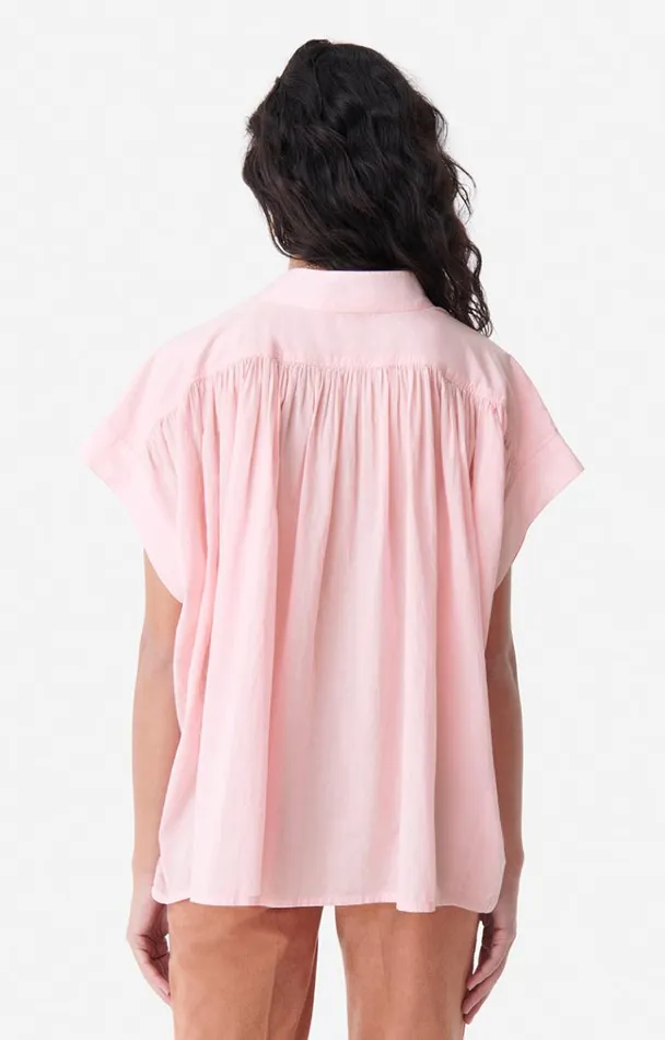 Vanessa Bruno Shirts and Tops Women Cory Blouse Bubble Gum Vanessa Bruno Shirts and Tops Women Cory Blouse Bubble Gum