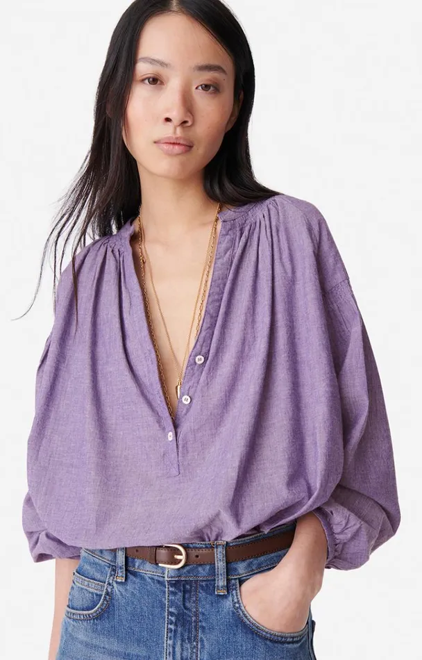 Vanessa Bruno Shirts and Tops Women Nipoa Blouse Violet Vanessa Bruno Shirts and Tops Women Nipoa Blouse Violet