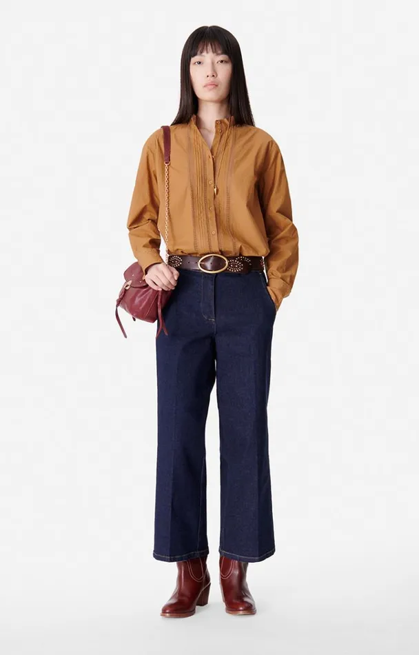Vanessa Bruno Shirts and Tops Women Sidney Shirt Biscuit Vanessa Bruno Shirts and Tops Women Sidney Shirt Biscuit