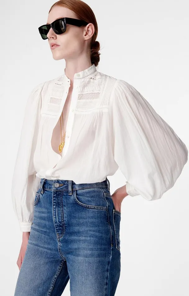 Vanessa Bruno Shirts and Tops Women Valdo Blouse Blanc Vanessa Bruno Shirts and Tops Women Valdo Blouse Blanc