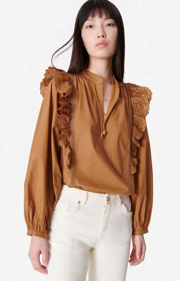 Vanessa Bruno Shirts and Tops Women Vasco Blouse Biscuit