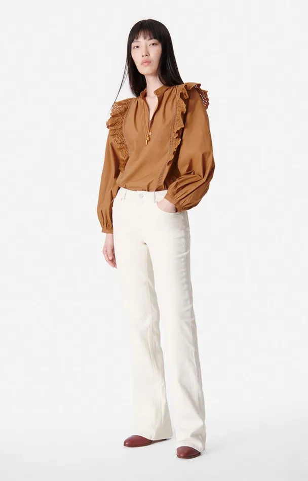 Vanessa Bruno Shirts and Tops Women Vasco Blouse Biscuit Vanessa Bruno Shirts and Tops Women Vasco Blouse Biscuit