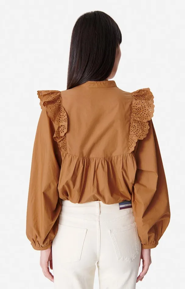 Vanessa Bruno Shirts and Tops Women Vasco Blouse Biscuit Vanessa Bruno Shirts and Tops Women Vasco Blouse Biscuit