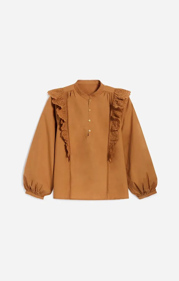 Vanessa Bruno Shirts and Tops Women Vasco Blouse Biscuit Vanessa Bruno Shirts and Tops Women Vasco Blouse Biscuit