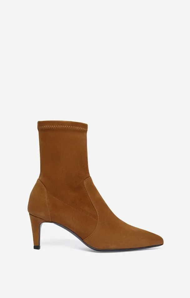 Vanessa Bruno Shoes Women Suede Leather Ankle Boots Noisette