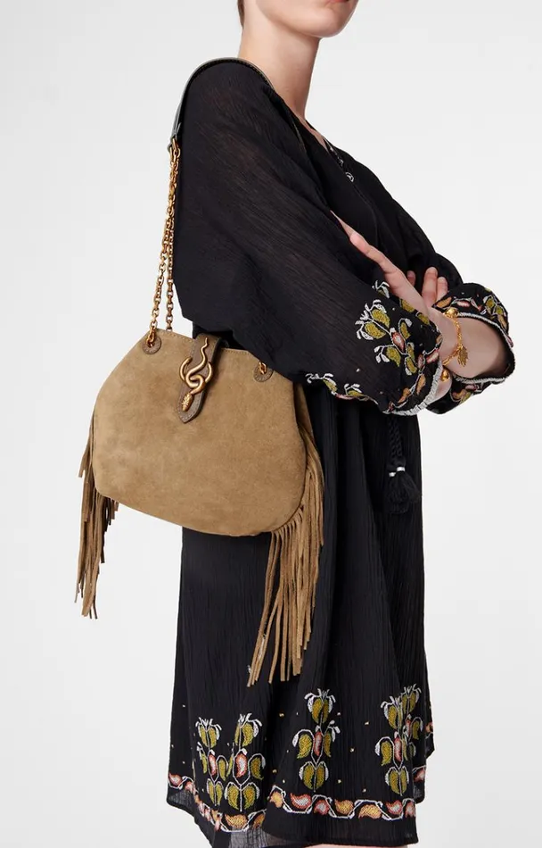 Vanessa Bruno Shoulder Bags Women Cleo Small Bag Souris Vanessa Bruno Shoulder Bags Women Cleo Small Bag Souris