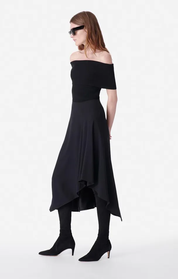 Vanessa Bruno Skirts and Shorts Women Bess Skirt Noir Vanessa Bruno Skirts and Shorts Women Bess Skirt Noir