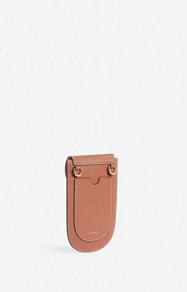 Vanessa Bruno Small Leather Goods Women Lou Phone Pouch Biscuit Vanessa Bruno Small Leather Goods Women Lou Phone Pouch Biscuit