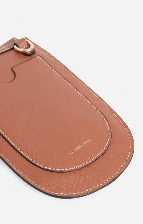 Vanessa Bruno Small Leather Goods Women Lou Phone Pouch Biscuit Vanessa Bruno Small Leather Goods Women Lou Phone Pouch Biscuit