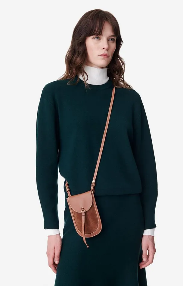 Vanessa Bruno Small Leather Goods Women Lou Phone Pouch Biscuit Vanessa Bruno Small Leather Goods Women Lou Phone Pouch Biscuit