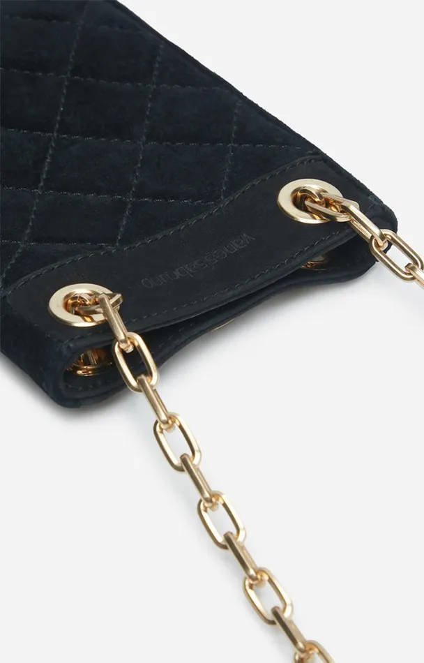 Vanessa Bruno Small Leather Goods Women Moon Phone Pouch Noir Vanessa Bruno Small Leather Goods Women Moon Phone Pouch Noir