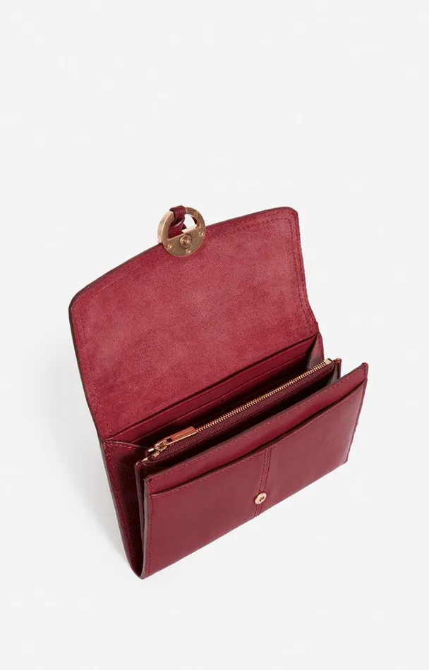 Vanessa Bruno Small Leather Goods Women Othilia Wallet Bordeaux