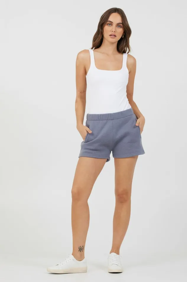 Vintage Havana All Bottoms Women Storm Blue Essential Fleece Shorts Storm Blue