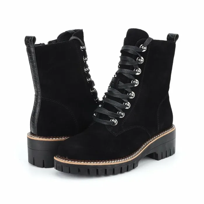 Vintage Havana Boots Booties Women BANKER 8211 BLACK Black