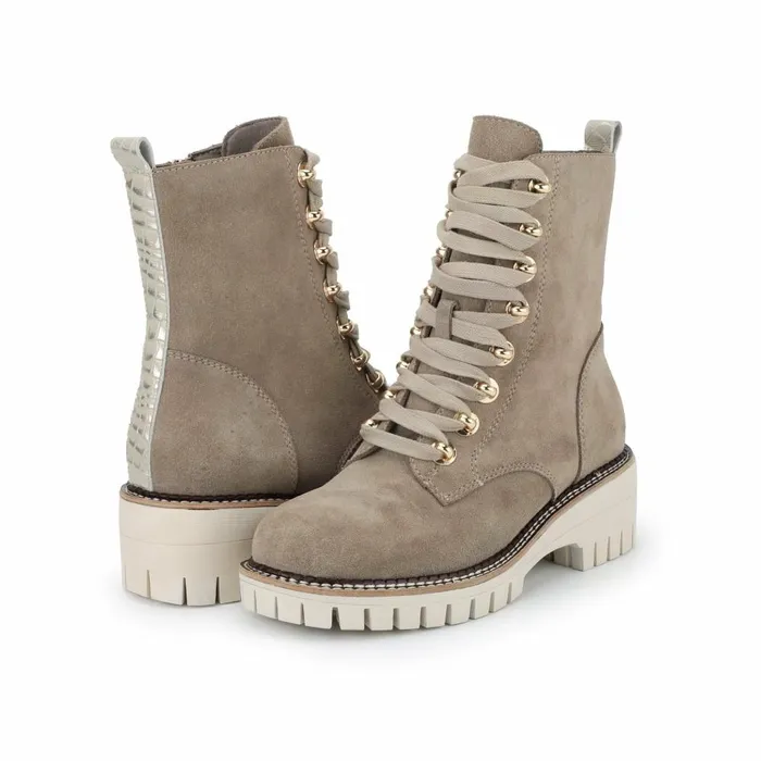 Vintage Havana Boots Booties Women BANKER 8211 TAUPE Taupe