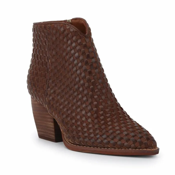 Vintage Havana Boots Booties Women CASSIDY 8211 BROWN WOVEN Brown Woven