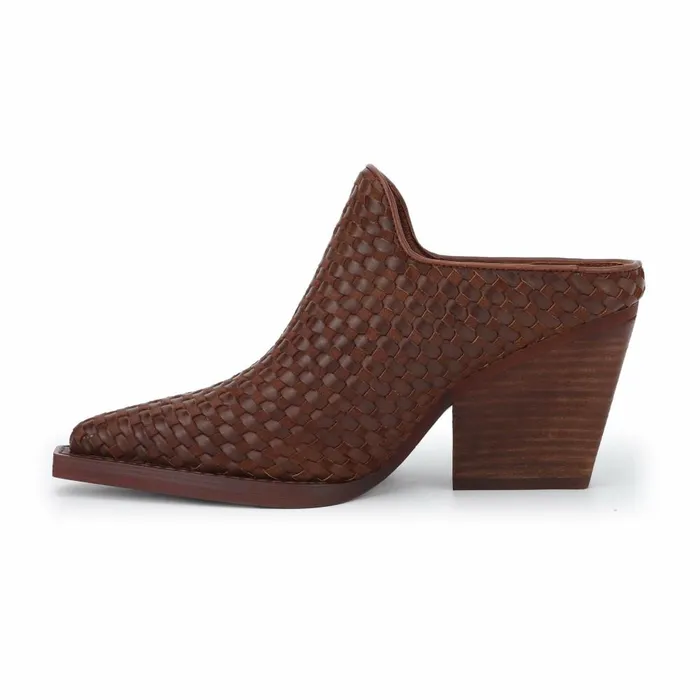 Vintage Havana Boots Booties Women DANTE 8211 BROWN WOVEN Brown Woven